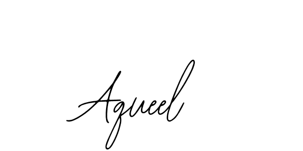 Use a signature maker to create a handwritten signature online. With this signature software, you can design (Bearetta-2O07w) your own signature for name Aqueel. Aqueel signature style 12 images and pictures png