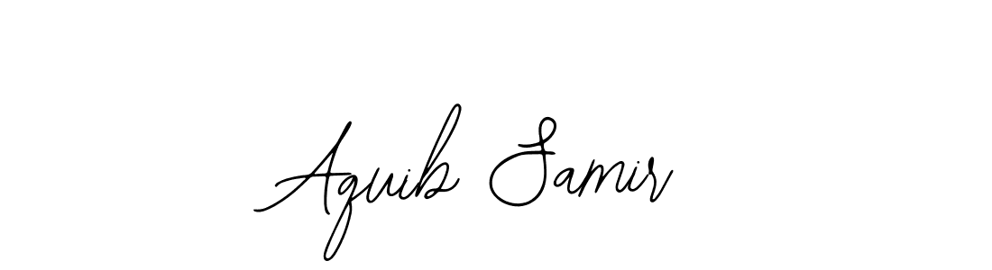 How to make Aquib Samir signature? Bearetta-2O07w is a professional autograph style. Create handwritten signature for Aquib Samir name. Aquib Samir signature style 12 images and pictures png