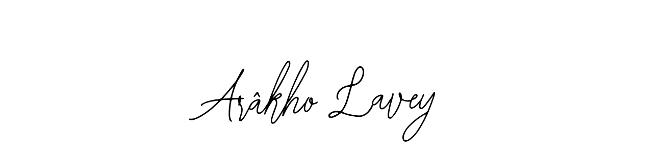 Design your own signature with our free online signature maker. With this signature software, you can create a handwritten (Bearetta-2O07w) signature for name Arâkho Lavey. Arâkho Lavey signature style 12 images and pictures png