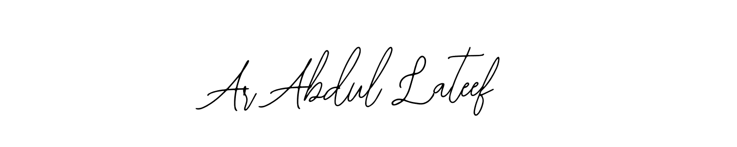 How to Draw Ar Abdul Lateef signature style? Bearetta-2O07w is a latest design signature styles for name Ar Abdul Lateef. Ar Abdul Lateef signature style 12 images and pictures png