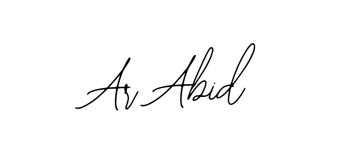 It looks lik you need a new signature style for name Ar Abid. Design unique handwritten (Bearetta-2O07w) signature with our free signature maker in just a few clicks. Ar Abid signature style 12 images and pictures png