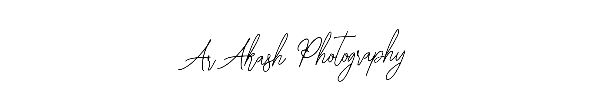 Use a signature maker to create a handwritten signature online. With this signature software, you can design (Bearetta-2O07w) your own signature for name Ar Akash Photography. Ar Akash Photography signature style 12 images and pictures png