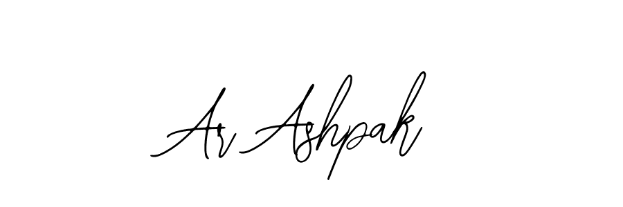 Use a signature maker to create a handwritten signature online. With this signature software, you can design (Bearetta-2O07w) your own signature for name Ar Ashpak. Ar Ashpak signature style 12 images and pictures png