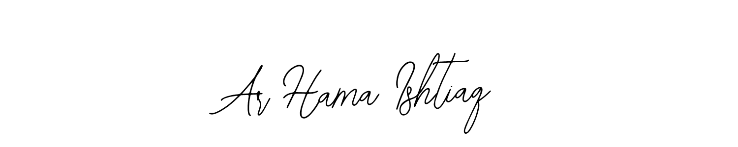 if you are searching for the best signature style for your name Ar Hama Ishtiaq. so please give up your signature search. here we have designed multiple signature styles  using Bearetta-2O07w. Ar Hama Ishtiaq signature style 12 images and pictures png