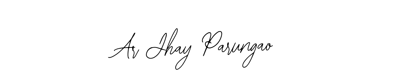 if you are searching for the best signature style for your name Ar Jhay Parungao. so please give up your signature search. here we have designed multiple signature styles  using Bearetta-2O07w. Ar Jhay Parungao signature style 12 images and pictures png