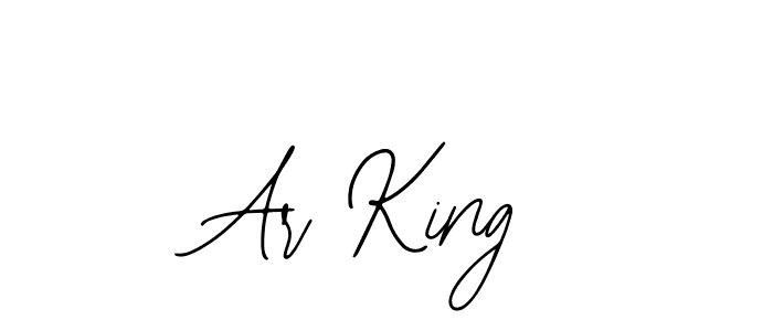 How to make Ar King name signature. Use Bearetta-2O07w style for creating short signs online. This is the latest handwritten sign. Ar King signature style 12 images and pictures png