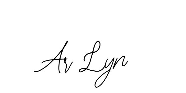 Use a signature maker to create a handwritten signature online. With this signature software, you can design (Bearetta-2O07w) your own signature for name Ar Lyn. Ar Lyn signature style 12 images and pictures png