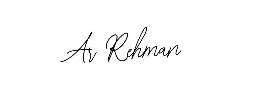 You should practise on your own different ways (Bearetta-2O07w) to write your name (Ar Rehman) in signature. don't let someone else do it for you. Ar Rehman signature style 12 images and pictures png