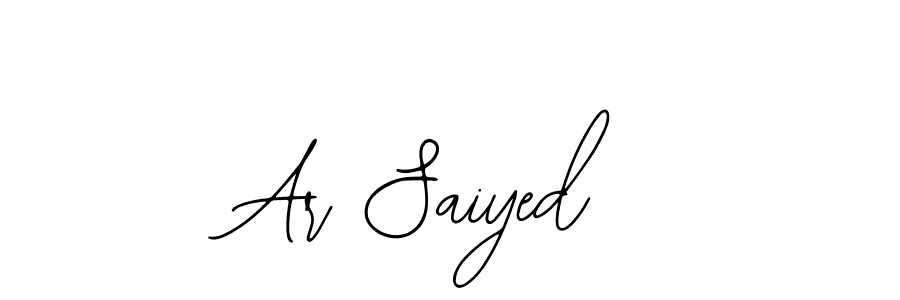 Make a beautiful signature design for name Ar Saiyed. With this signature (Bearetta-2O07w) style, you can create a handwritten signature for free. Ar Saiyed signature style 12 images and pictures png