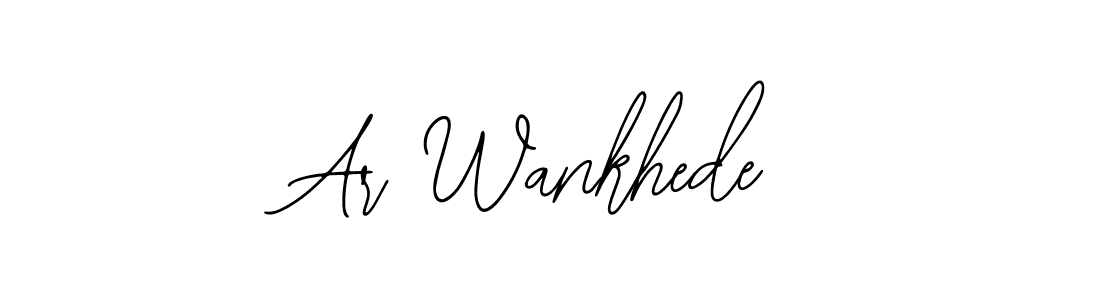 if you are searching for the best signature style for your name Ar Wankhede. so please give up your signature search. here we have designed multiple signature styles  using Bearetta-2O07w. Ar Wankhede signature style 12 images and pictures png