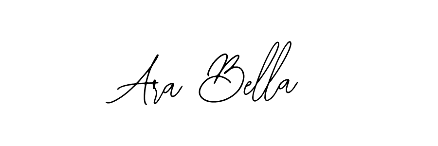 You should practise on your own different ways (Bearetta-2O07w) to write your name (Ara Bella) in signature. don't let someone else do it for you. Ara Bella signature style 12 images and pictures png