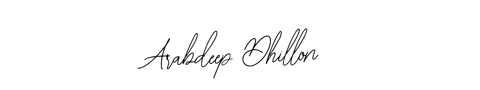 Use a signature maker to create a handwritten signature online. With this signature software, you can design (Bearetta-2O07w) your own signature for name Arabdeep Dhillon. Arabdeep Dhillon signature style 12 images and pictures png