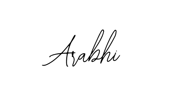 How to make Arabhi name signature. Use Bearetta-2O07w style for creating short signs online. This is the latest handwritten sign. Arabhi signature style 12 images and pictures png