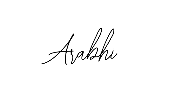 How to make Arabhi name signature. Use Bearetta-2O07w style for creating short signs online. This is the latest handwritten sign. Arabhi signature style 12 images and pictures png