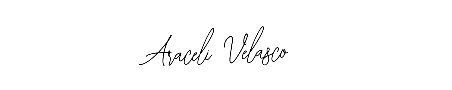 Bearetta-2O07w is a professional signature style that is perfect for those who want to add a touch of class to their signature. It is also a great choice for those who want to make their signature more unique. Get Araceli Velasco name to fancy signature for free. Araceli Velasco signature style 12 images and pictures png