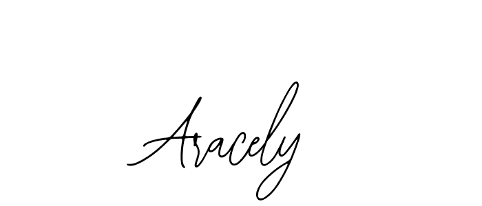 How to make Aracely name signature. Use Bearetta-2O07w style for creating short signs online. This is the latest handwritten sign. Aracely signature style 12 images and pictures png