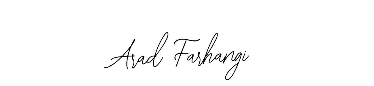 Create a beautiful signature design for name Arad Farhangi. With this signature (Bearetta-2O07w) fonts, you can make a handwritten signature for free. Arad Farhangi signature style 12 images and pictures png