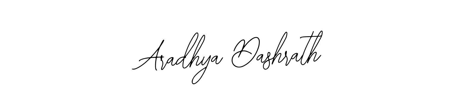 How to make Aradhya Dashrath name signature. Use Bearetta-2O07w style for creating short signs online. This is the latest handwritten sign. Aradhya Dashrath signature style 12 images and pictures png