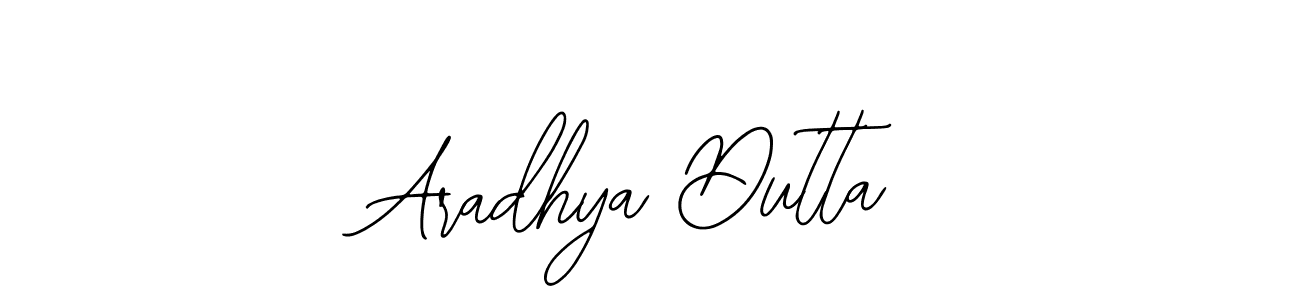Bearetta-2O07w is a professional signature style that is perfect for those who want to add a touch of class to their signature. It is also a great choice for those who want to make their signature more unique. Get Aradhya Dutta name to fancy signature for free. Aradhya Dutta signature style 12 images and pictures png