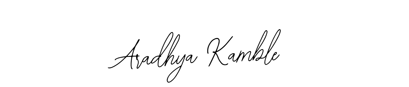 You should practise on your own different ways (Bearetta-2O07w) to write your name (Aradhya Kamble) in signature. don't let someone else do it for you. Aradhya Kamble signature style 12 images and pictures png