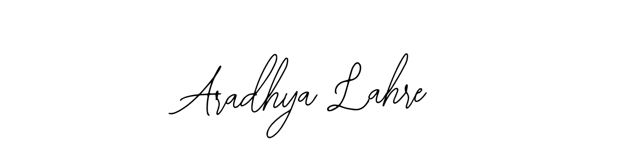 How to make Aradhya Lahre name signature. Use Bearetta-2O07w style for creating short signs online. This is the latest handwritten sign. Aradhya Lahre signature style 12 images and pictures png