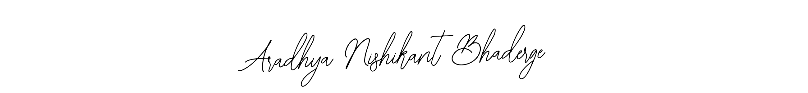 You can use this online signature creator to create a handwritten signature for the name Aradhya Nishikant Bhaderge. This is the best online autograph maker. Aradhya Nishikant Bhaderge signature style 12 images and pictures png