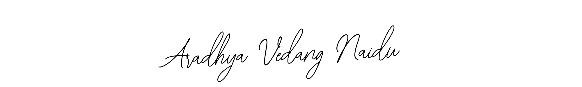Use a signature maker to create a handwritten signature online. With this signature software, you can design (Bearetta-2O07w) your own signature for name Aradhya Vedang Naidu. Aradhya Vedang Naidu signature style 12 images and pictures png