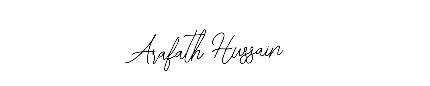 Use a signature maker to create a handwritten signature online. With this signature software, you can design (Bearetta-2O07w) your own signature for name Arafath Hussain. Arafath Hussain signature style 12 images and pictures png