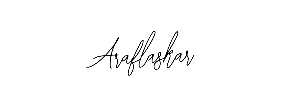 Create a beautiful signature design for name Araflaskar. With this signature (Bearetta-2O07w) fonts, you can make a handwritten signature for free. Araflaskar signature style 12 images and pictures png