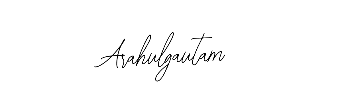 The best way (Bearetta-2O07w) to make a short signature is to pick only two or three words in your name. The name Arahulgautam include a total of six letters. For converting this name. Arahulgautam signature style 12 images and pictures png