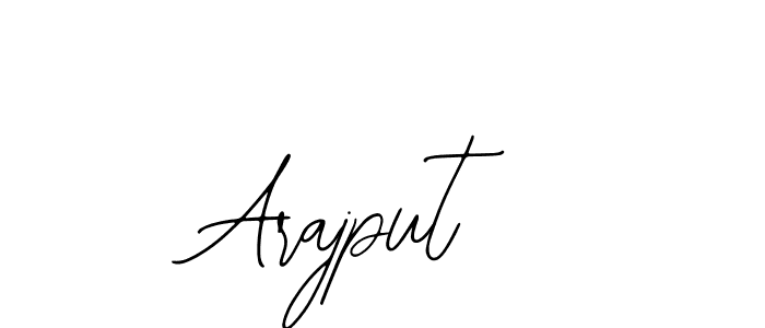 Design your own signature with our free online signature maker. With this signature software, you can create a handwritten (Bearetta-2O07w) signature for name Arajput. Arajput signature style 12 images and pictures png