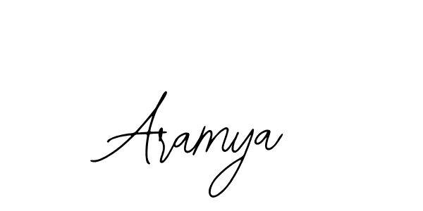Use a signature maker to create a handwritten signature online. With this signature software, you can design (Bearetta-2O07w) your own signature for name Aramya. Aramya signature style 12 images and pictures png