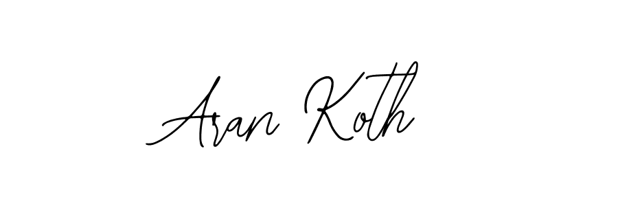 Use a signature maker to create a handwritten signature online. With this signature software, you can design (Bearetta-2O07w) your own signature for name Aran Koth. Aran Koth signature style 12 images and pictures png
