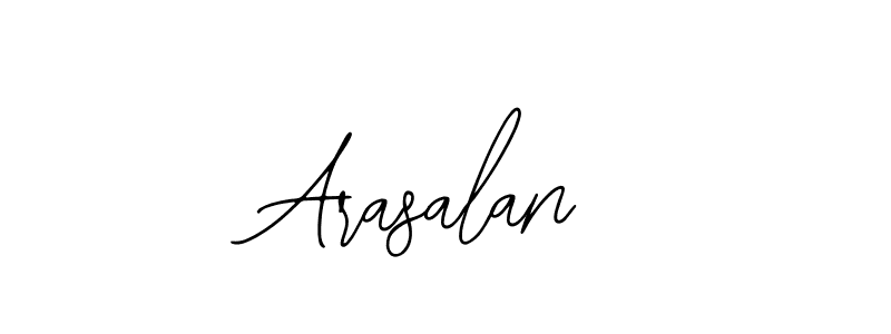 Use a signature maker to create a handwritten signature online. With this signature software, you can design (Bearetta-2O07w) your own signature for name Arasalan. Arasalan signature style 12 images and pictures png