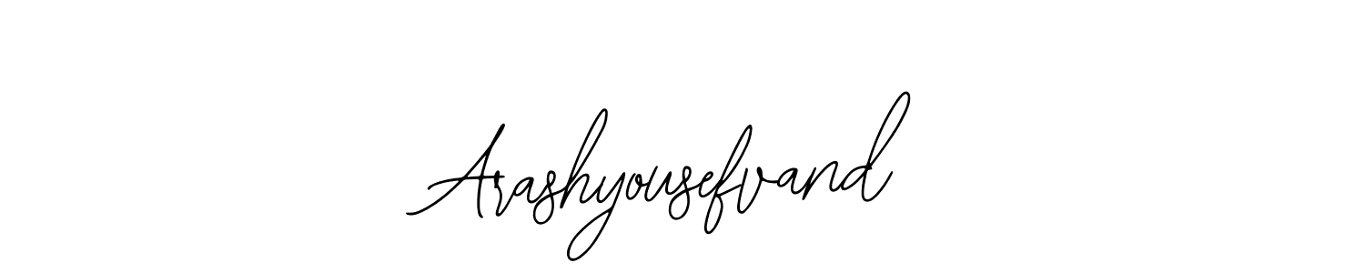 Similarly Bearetta-2O07w is the best handwritten signature design. Signature creator online .You can use it as an online autograph creator for name Arashyousefvand. Arashyousefvand signature style 12 images and pictures png