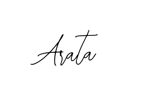 Design your own signature with our free online signature maker. With this signature software, you can create a handwritten (Bearetta-2O07w) signature for name Arata. Arata signature style 12 images and pictures png