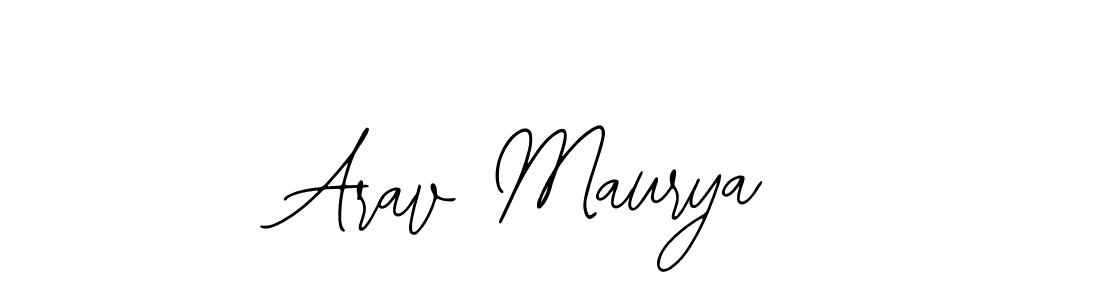 Arav Maurya stylish signature style. Best Handwritten Sign (Bearetta-2O07w) for my name. Handwritten Signature Collection Ideas for my name Arav Maurya. Arav Maurya signature style 12 images and pictures png