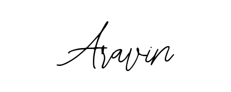 How to make Aravin name signature. Use Bearetta-2O07w style for creating short signs online. This is the latest handwritten sign. Aravin signature style 12 images and pictures png