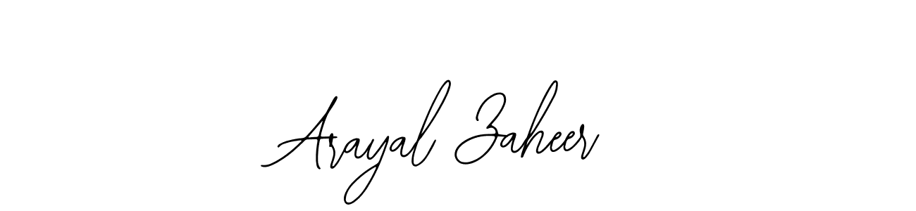 Arayal Zaheer stylish signature style. Best Handwritten Sign (Bearetta-2O07w) for my name. Handwritten Signature Collection Ideas for my name Arayal Zaheer. Arayal Zaheer signature style 12 images and pictures png