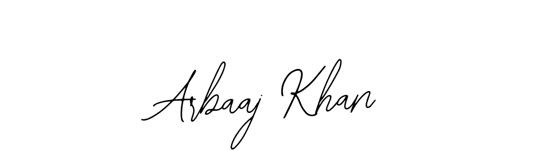 How to make Arbaaj Khan name signature. Use Bearetta-2O07w style for creating short signs online. This is the latest handwritten sign. Arbaaj Khan signature style 12 images and pictures png