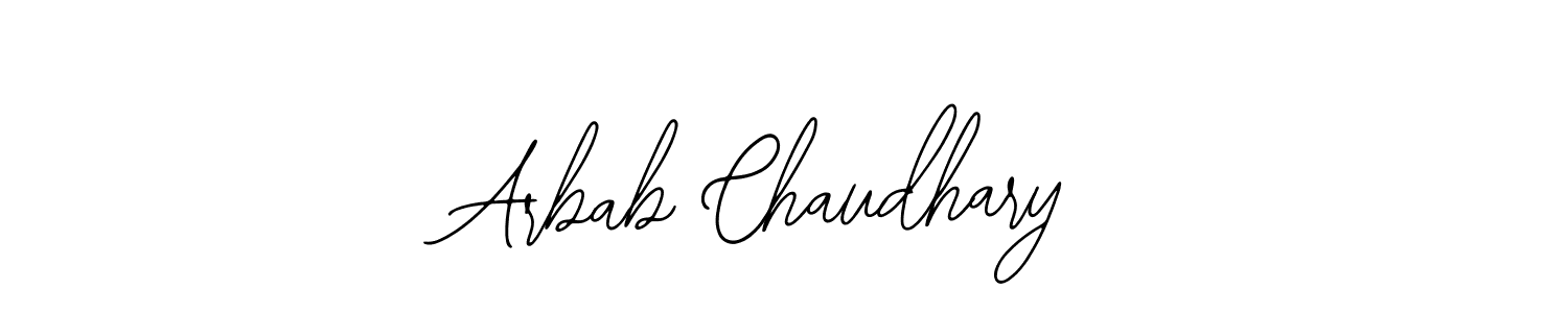Design your own signature with our free online signature maker. With this signature software, you can create a handwritten (Bearetta-2O07w) signature for name Arbab Chaudhary. Arbab Chaudhary signature style 12 images and pictures png