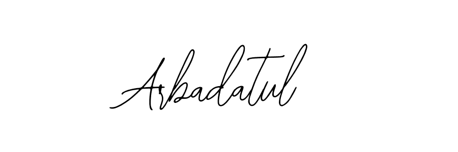 How to make Arbadatul signature? Bearetta-2O07w is a professional autograph style. Create handwritten signature for Arbadatul name. Arbadatul signature style 12 images and pictures png