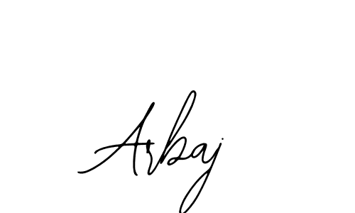 How to make Arbaj name signature. Use Bearetta-2O07w style for creating short signs online. This is the latest handwritten sign. Arbaj signature style 12 images and pictures png