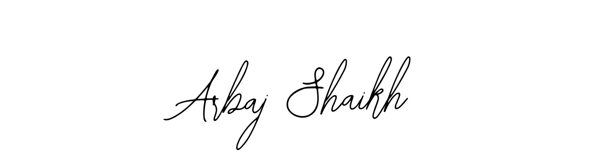 You can use this online signature creator to create a handwritten signature for the name Arbaj Shaikh. This is the best online autograph maker. Arbaj Shaikh signature style 12 images and pictures png