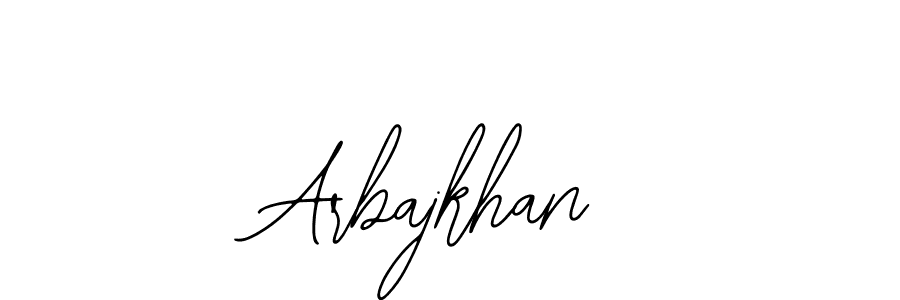 Design your own signature with our free online signature maker. With this signature software, you can create a handwritten (Bearetta-2O07w) signature for name Arbajkhan. Arbajkhan signature style 12 images and pictures png