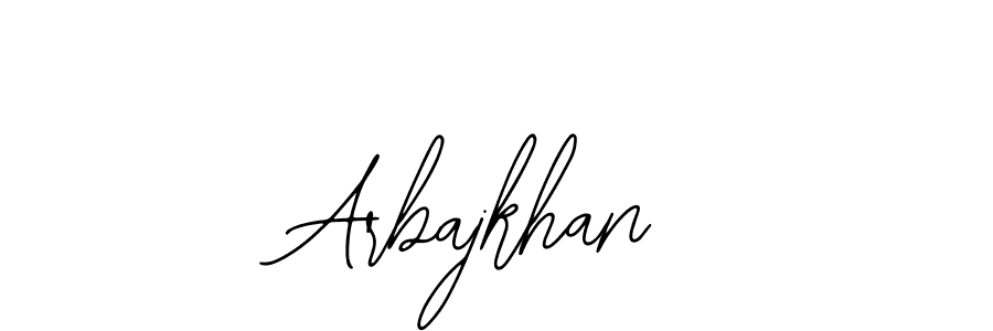 Design your own signature with our free online signature maker. With this signature software, you can create a handwritten (Bearetta-2O07w) signature for name Arbajkhan. Arbajkhan signature style 12 images and pictures png