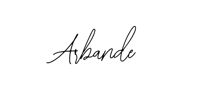 Make a beautiful signature design for name Arbande. Use this online signature maker to create a handwritten signature for free. Arbande signature style 12 images and pictures png