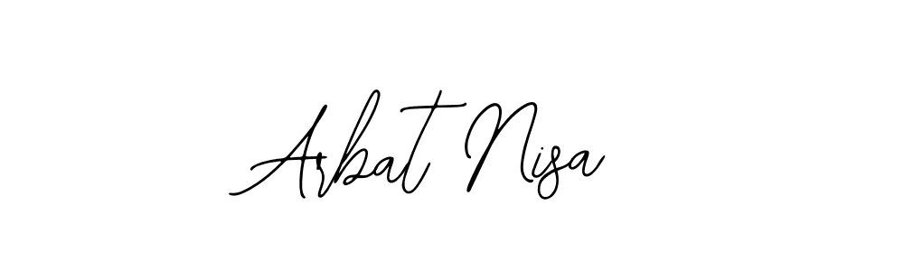 How to make Arbat Nisa signature? Bearetta-2O07w is a professional autograph style. Create handwritten signature for Arbat Nisa name. Arbat Nisa signature style 12 images and pictures png