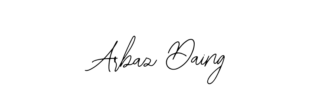 Design your own signature with our free online signature maker. With this signature software, you can create a handwritten (Bearetta-2O07w) signature for name Arbaz Daing. Arbaz Daing signature style 12 images and pictures png