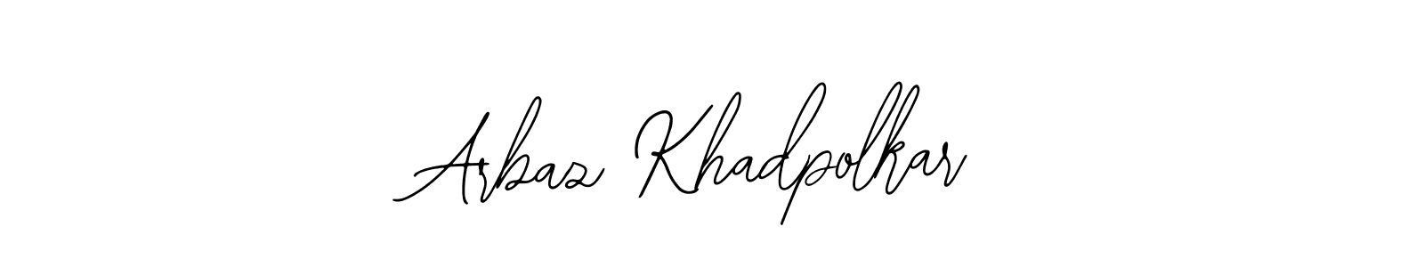 Use a signature maker to create a handwritten signature online. With this signature software, you can design (Bearetta-2O07w) your own signature for name Arbaz Khadpolkar. Arbaz Khadpolkar signature style 12 images and pictures png